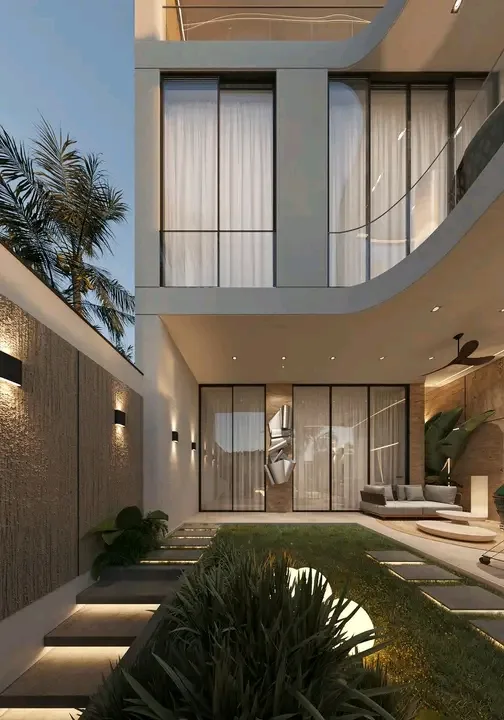 Leasehold 3 Bedroom Tropical Ocean View Villa for Sale in Seseh Bali