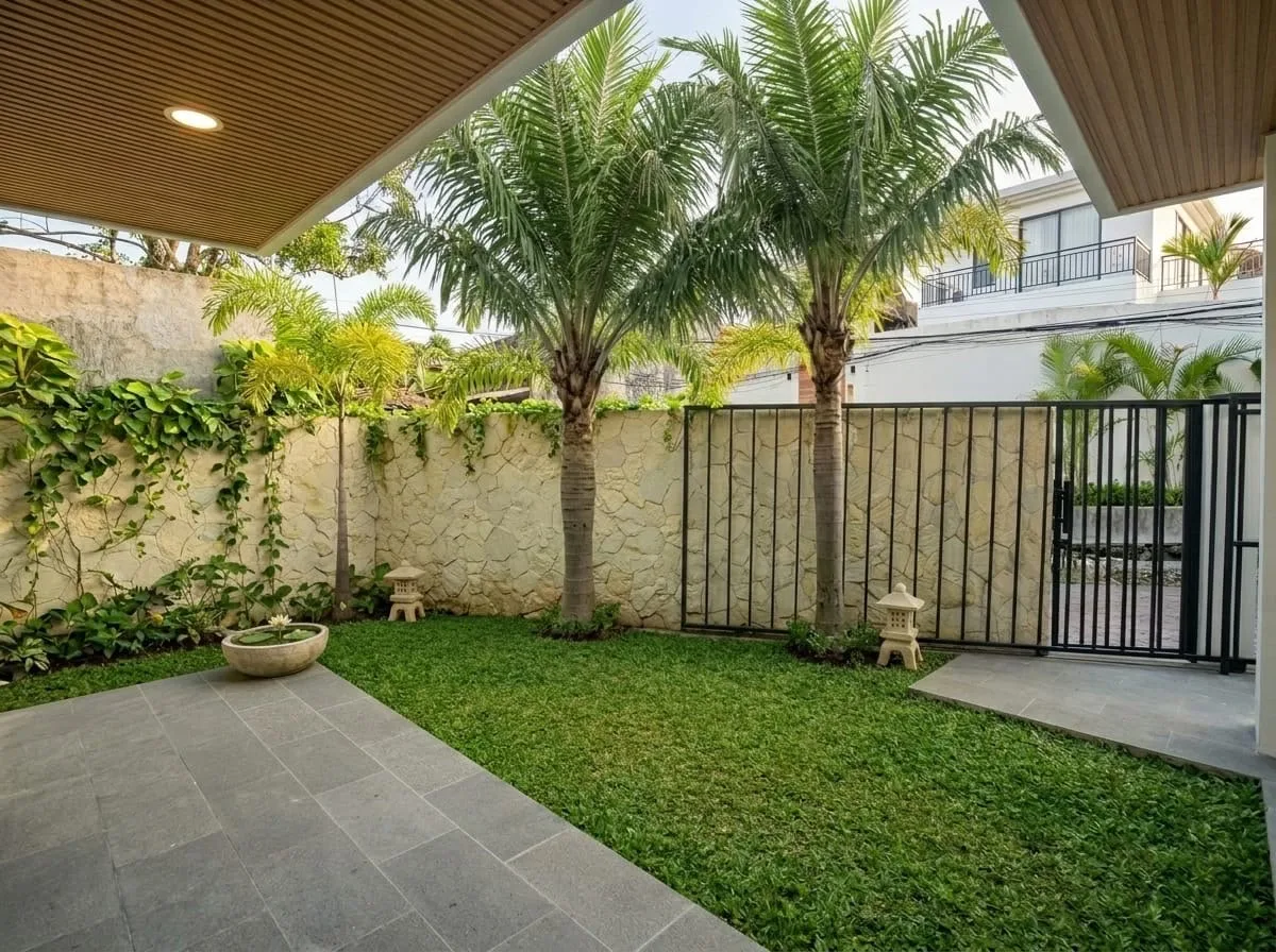 Yearly Brand New 3 Bedroom Modern Tropical Villa for Rent in Kerobokan Bali