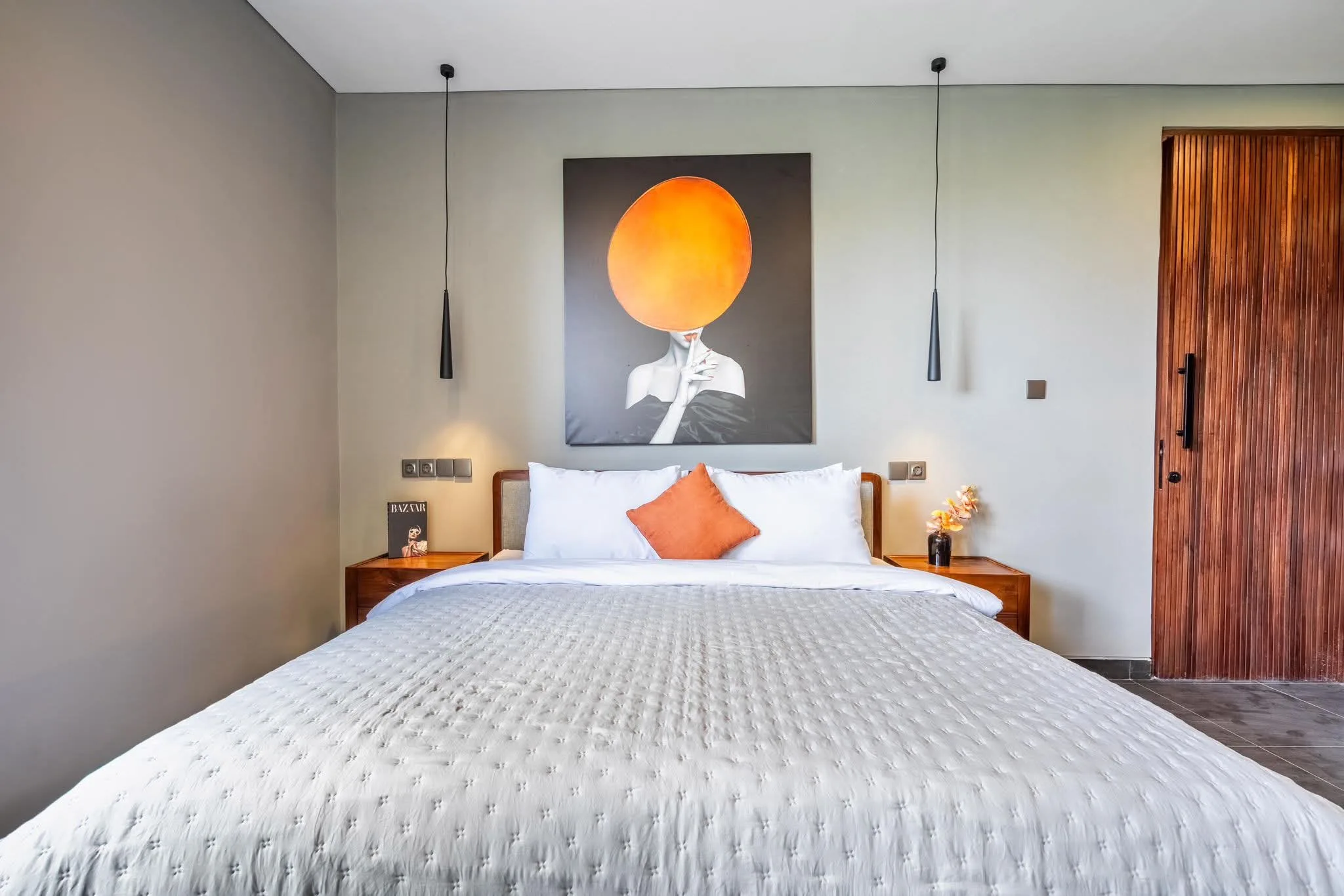 5 Bedroom Luxury Villa for Rent with Volcano and Rice Field Views in Pererenan Tumbak Bayuh