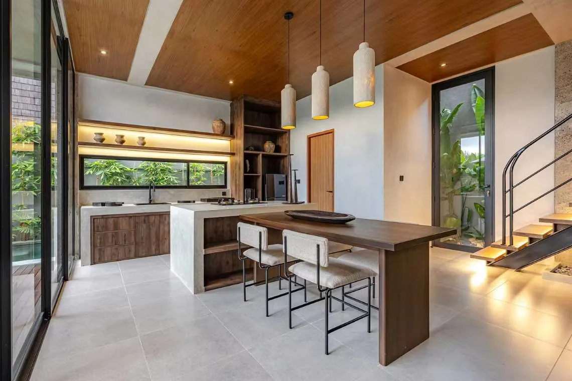 Modern 2 Bedroom Tropical Villa for Monthly Rent in Umalas Bali