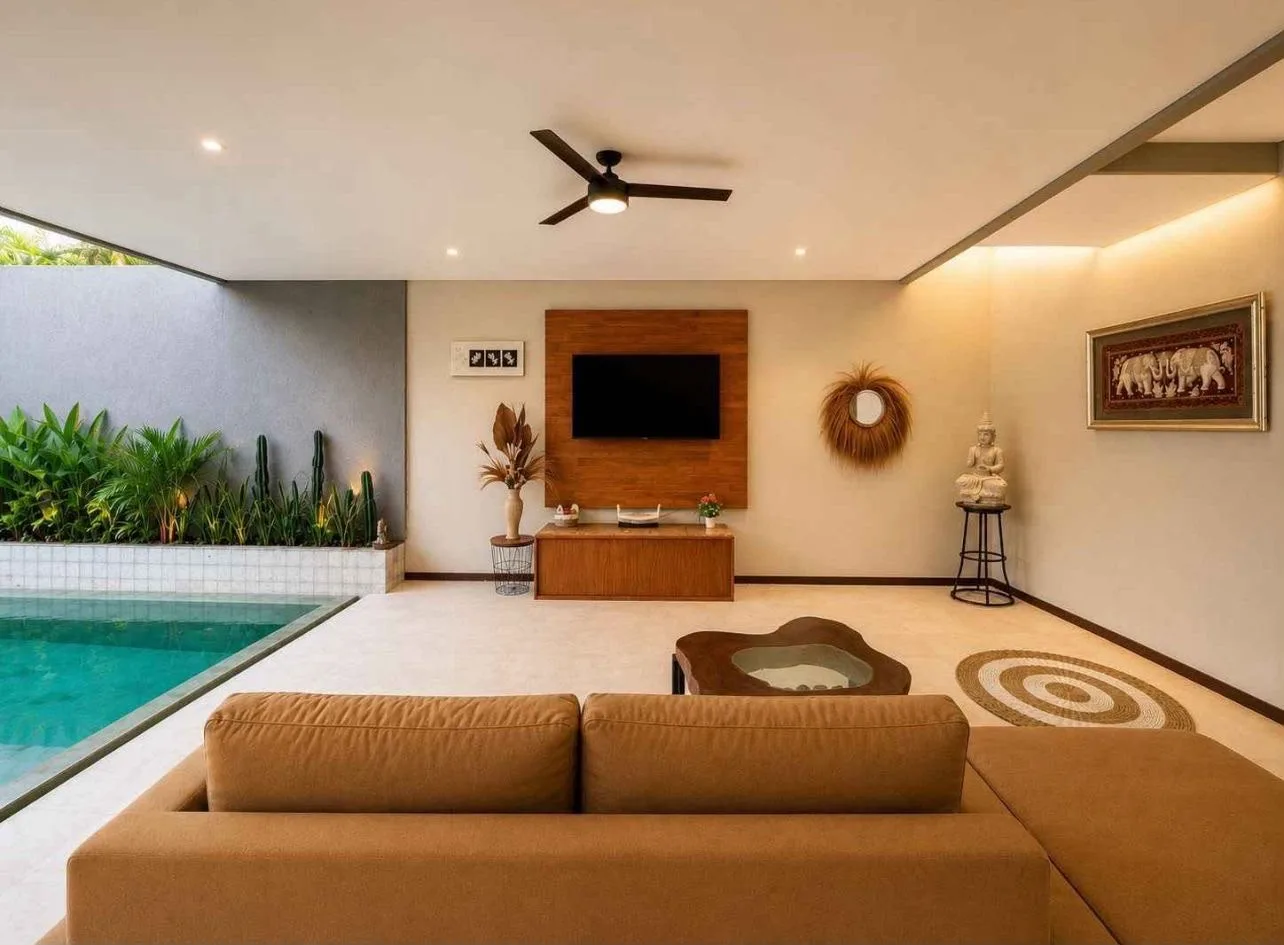 Freehold Modern 2 Bed Tropical Villa Investment in Umalas Kerobokan