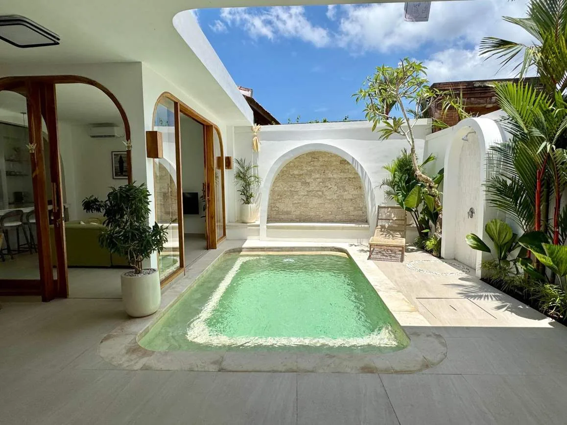 Modern Tropical 2 Bedroom Villa for Rent in Seseh Near the Beach