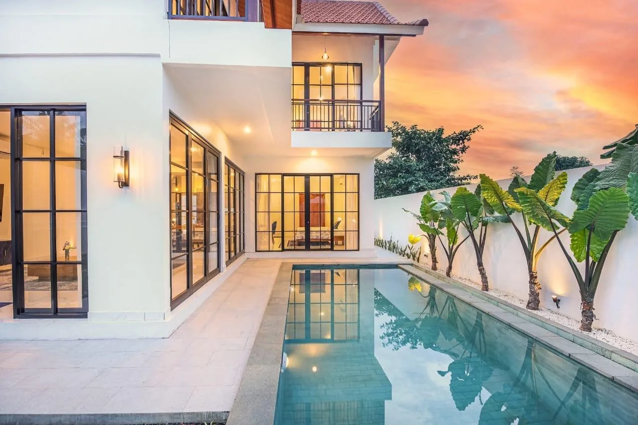 Yearly 3 Bedroom Modern Classic Villa for Rent in Babakan Canggu