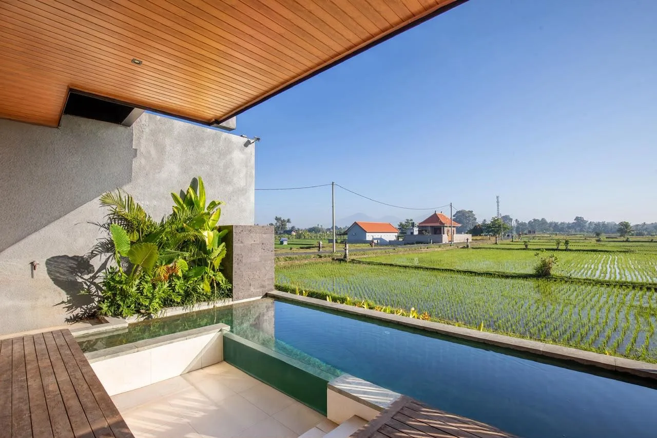 Freehold 2 Bedroom Rise Field View in Ubud