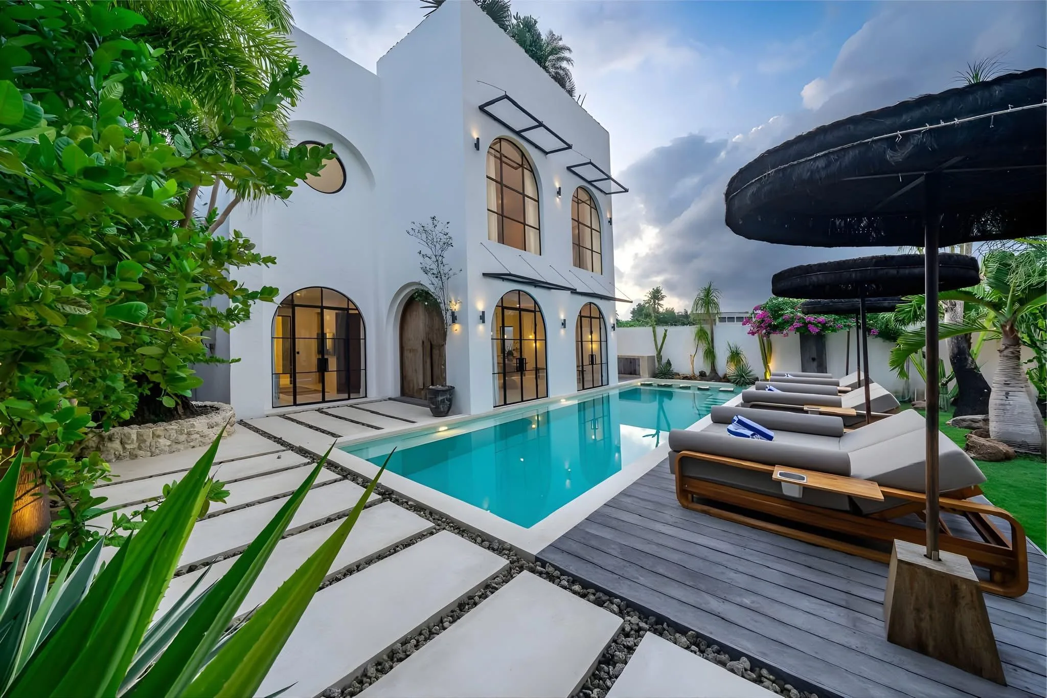 Exclusive 5 Bedroom Ibiza Style Villa for Sale in Berawa with Wellness Facilities