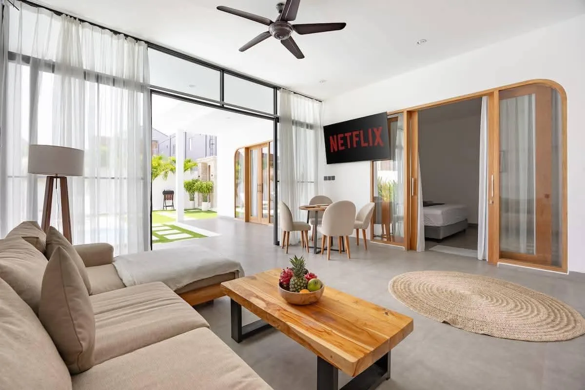 Monthly and Yearly 3 Bedroom Rental Villa in Pererenan Bali