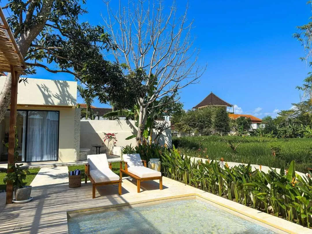 3 Bedroom Mediterranean Tropical Villa for Sale in Nyanyi Beach Area with Rice Field Views