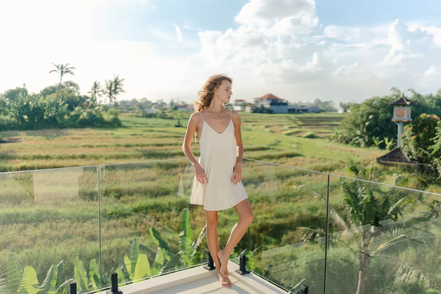 Contemporary 2-Bedroom New Build Villa in Seseh with Serene Rice Field Views
