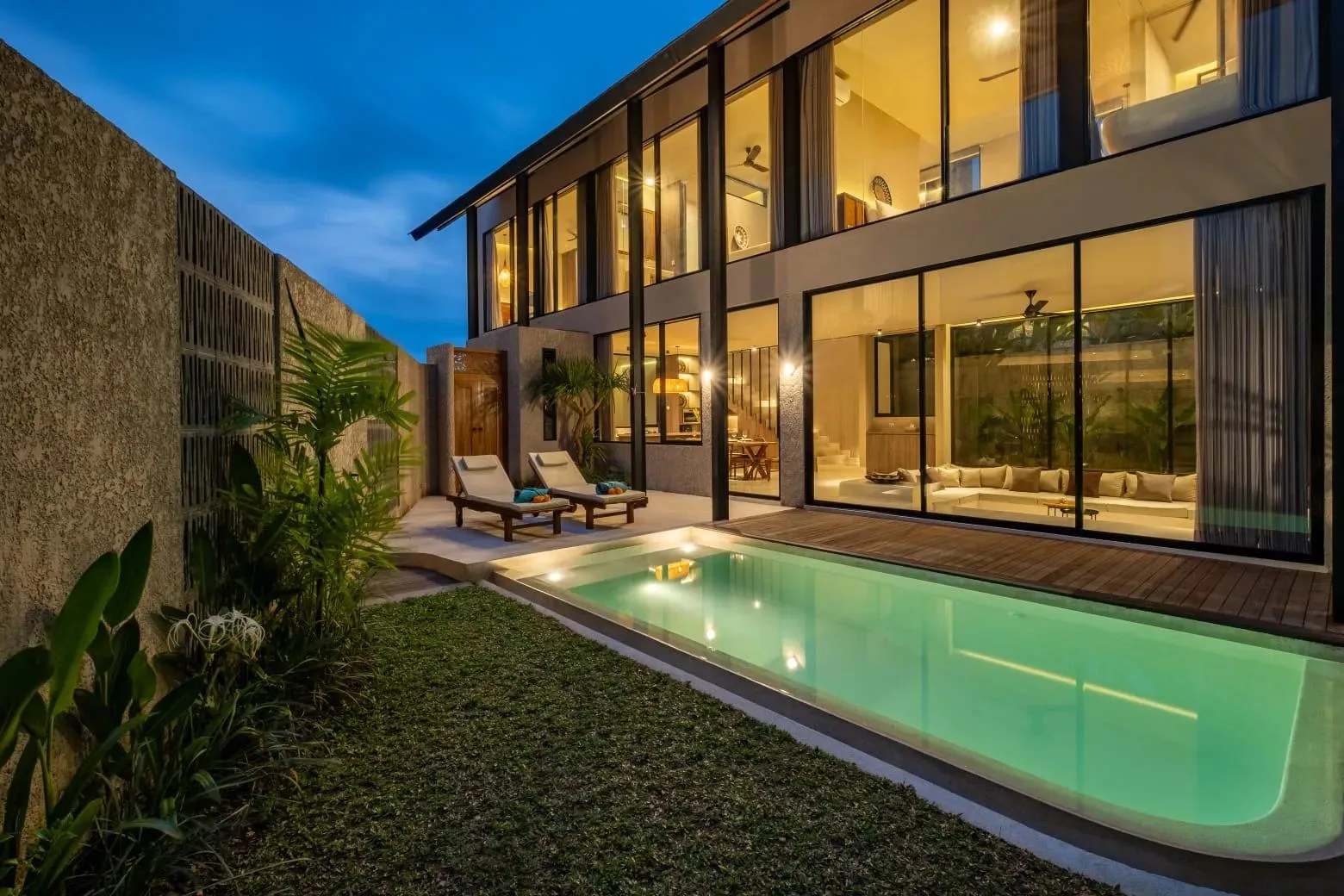 Brand New 3 Bedroom Modern Tropical Leasehold Villa for Sale in Babakan Canggu