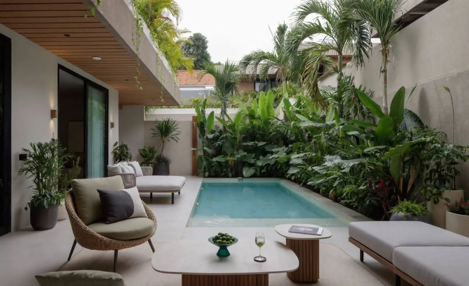 Freehold 4 Bedroom Beach and Riverside Villa for Sale in Pererenan Bali