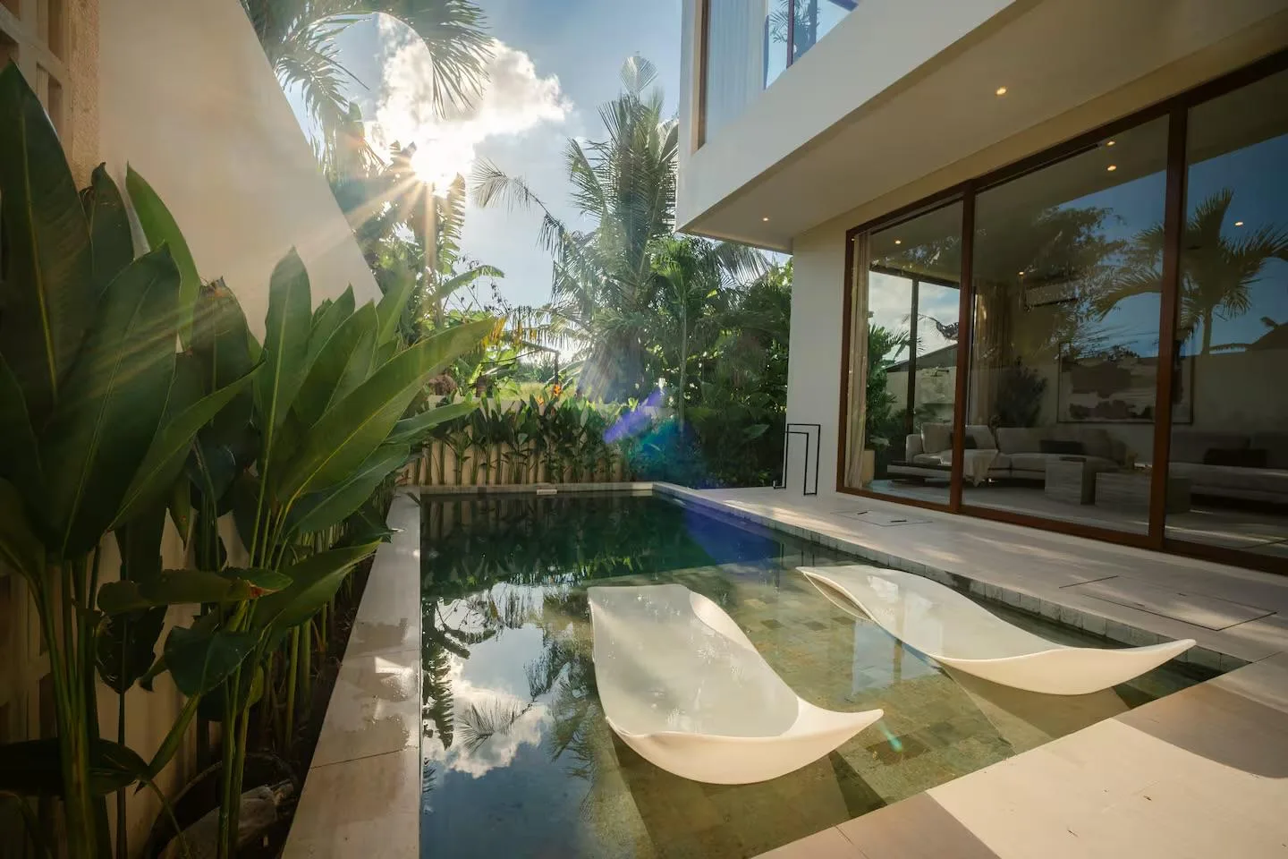 Contemporary 2-Bedroom New Build Villa in Seseh with Serene Rice Field Views