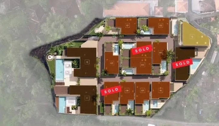 Freehold 4 Bedroom Beach and Riverside Villa for Sale in Pererenan Bali