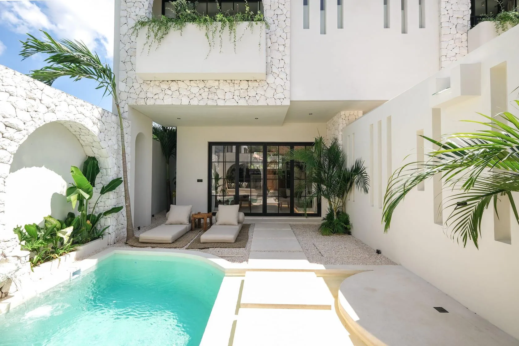 Freehold 2 Bedroom Modern Tropical Villa for Sale in Pererenan Bali