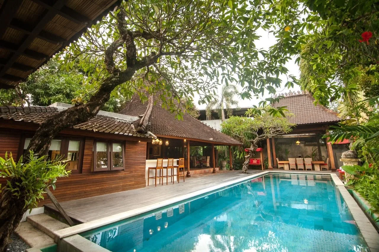 Monthly 1 Bedroom Traditional Joglo Rental Villa in Kerobokan Bali