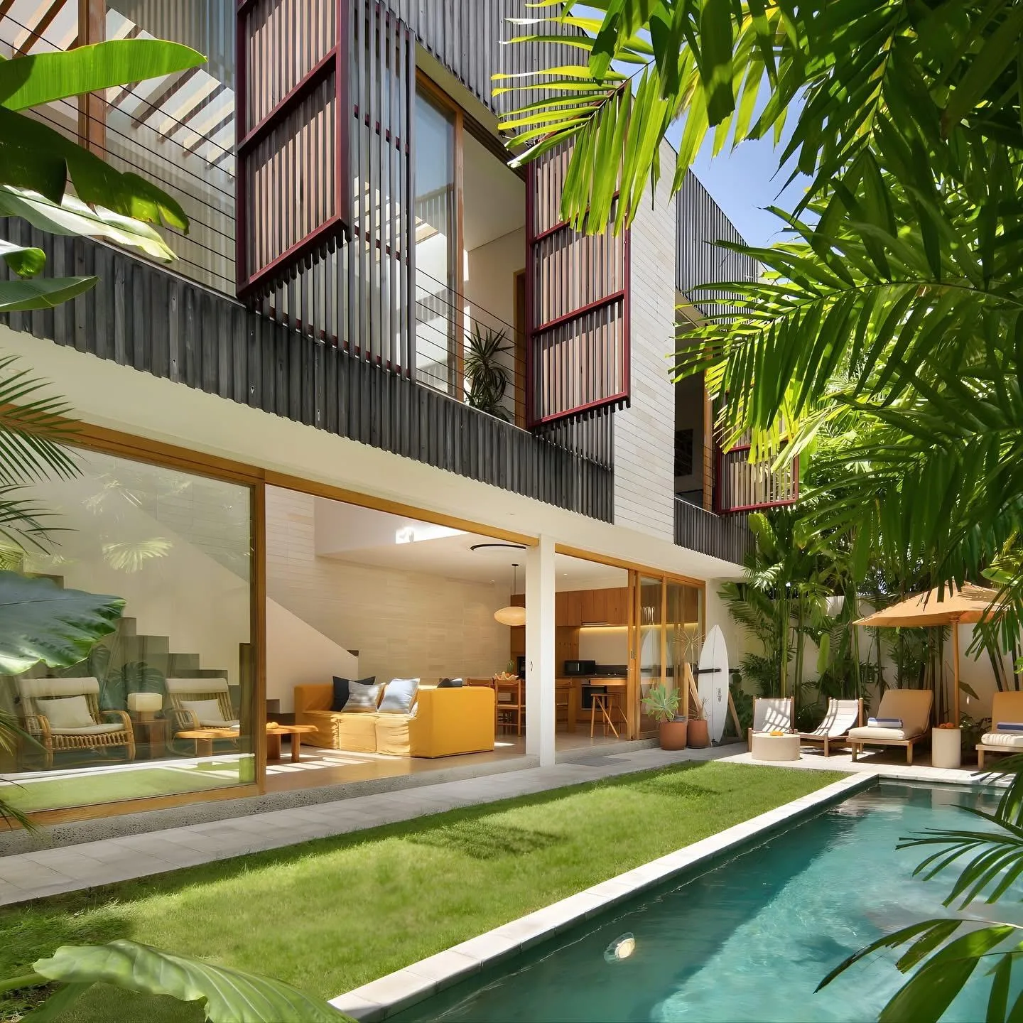 Contemporary 3 Bed Lease Villa for Sale in Berawa Bali