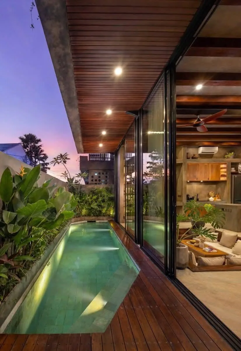 Monthly Luxury 2 Bedroom Loft Rental Villa in Padonan Canggu