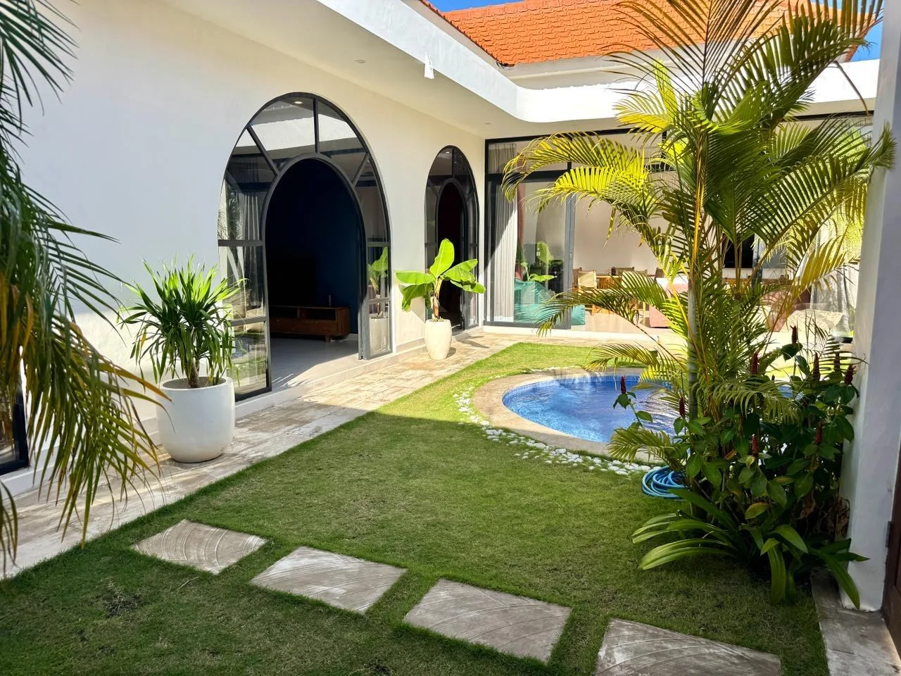 Monthly 1 Bedroom Rental Villa with 2 Office Rooms in Pererenan Bali