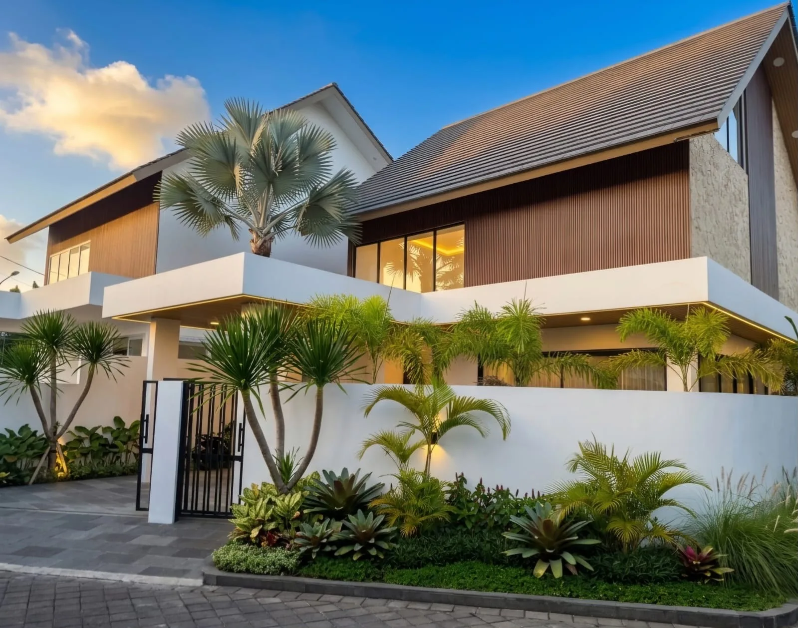 Yearly Brand New 3 Bedroom Modern Tropical Villa for Rent in Kerobokan Bali