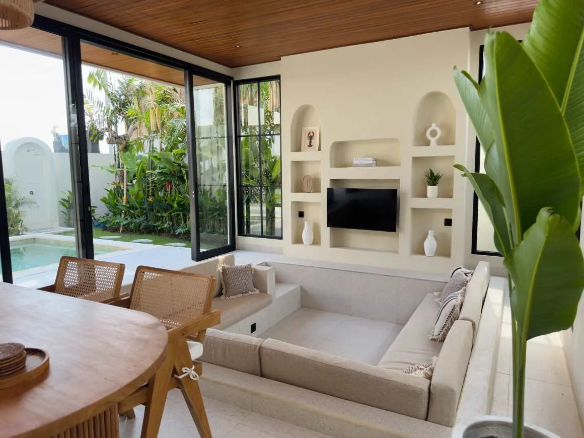 Premium Monthly Rental Tropical New 2 Bedroom Villa in Seseh Munggu