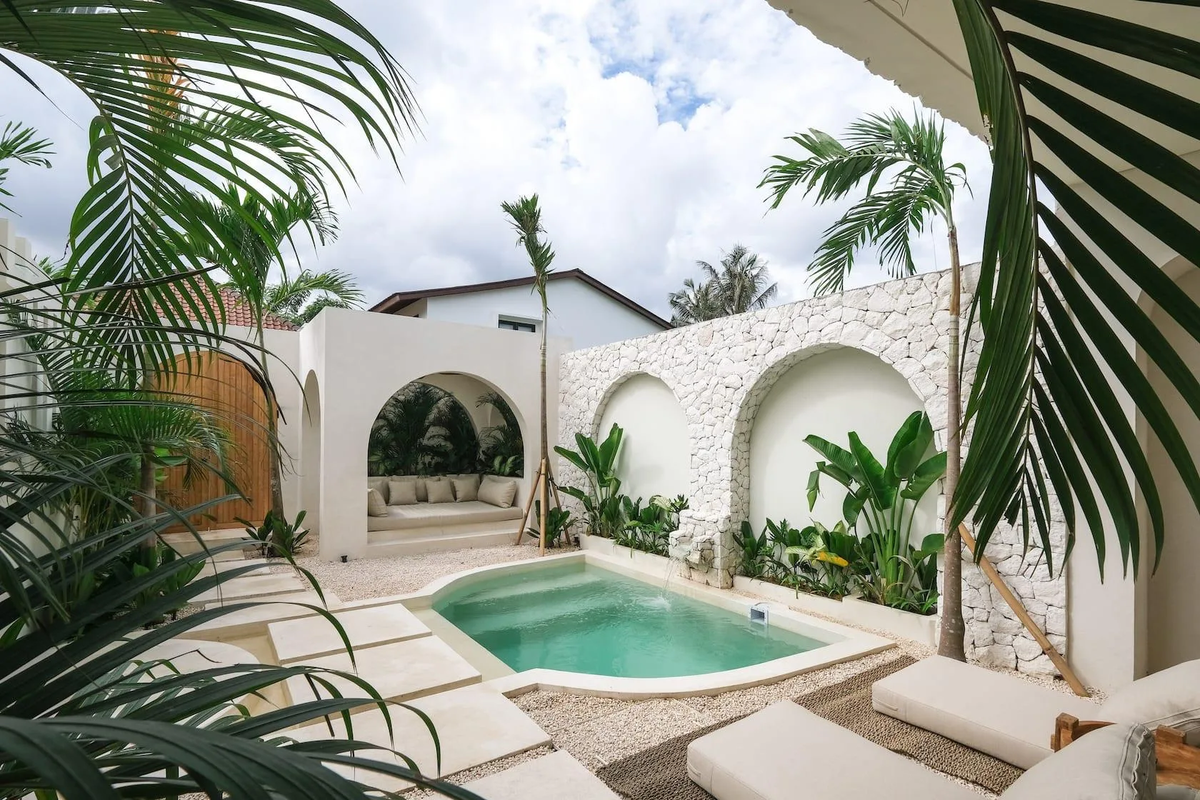 Freehold 2 Bedroom Modern Tropical Villa for Sale in Pererenan Bali