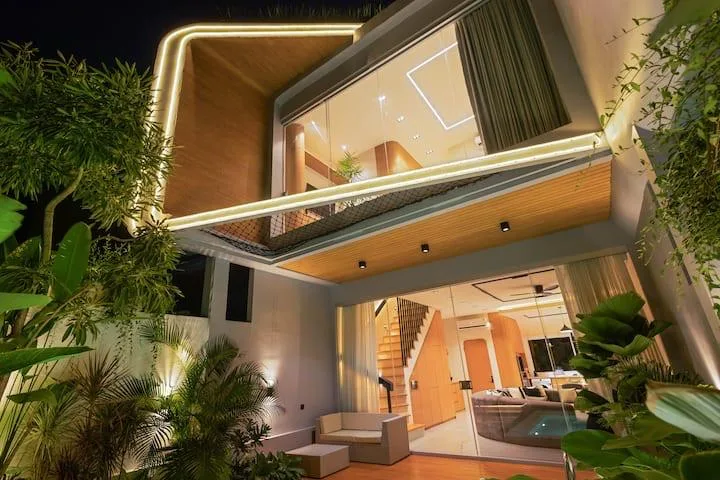 2 Bedroom Modern Tropical Villa for Sale and Rent in Umalas Bumbak with Rooftop Lounge