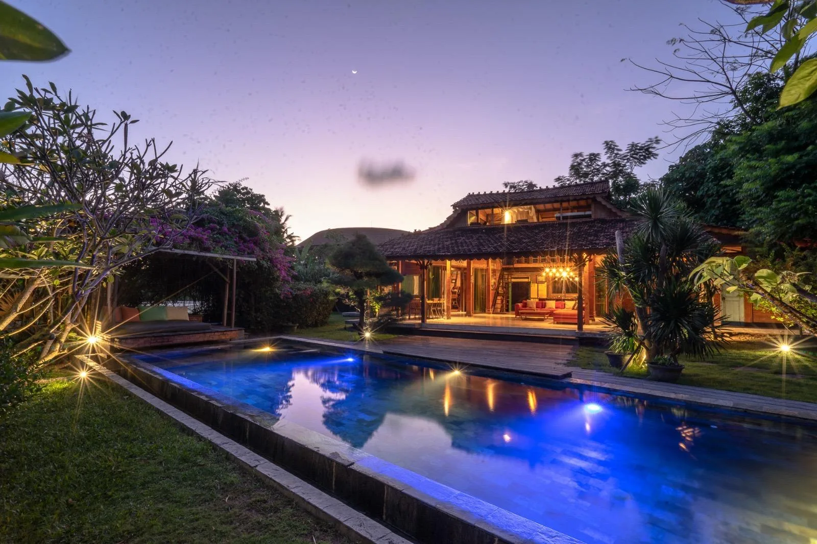 Leasehold 4 Bedroom Authentic Joglo Villa for Sale in Kerobokan Bali