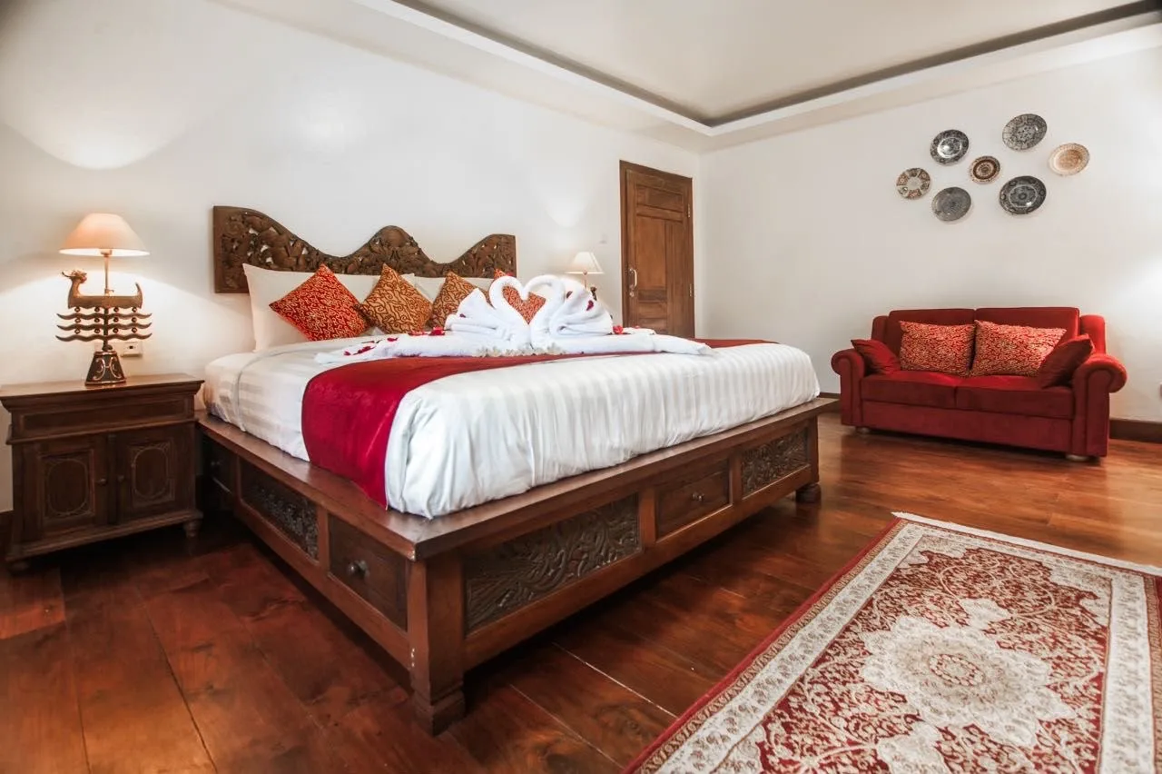 Monthly 1 Bedroom Traditional Joglo Rental Villa in Kerobokan Bali