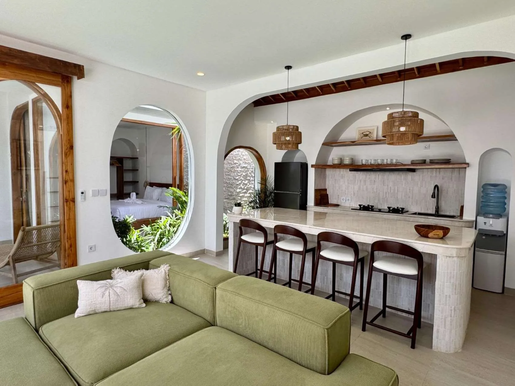 Modern Tropical 2 Bedroom Villa for Rent in Seseh Near the Beach
