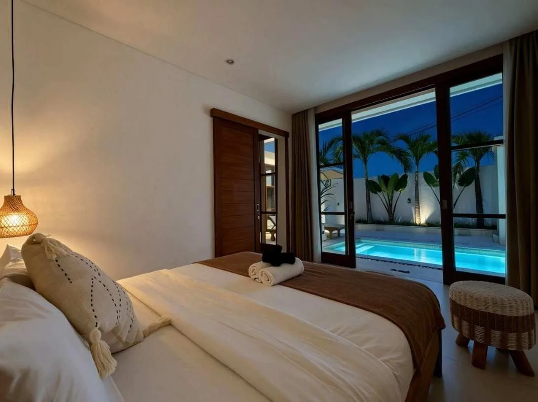 Pererenan 2 Bedroom Villa Rental with Rice Field Views