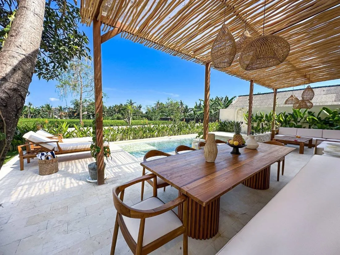 3 Bedroom Mediterranean Tropical Villa for Sale in Nyanyi Beach Area with Rice Field Views