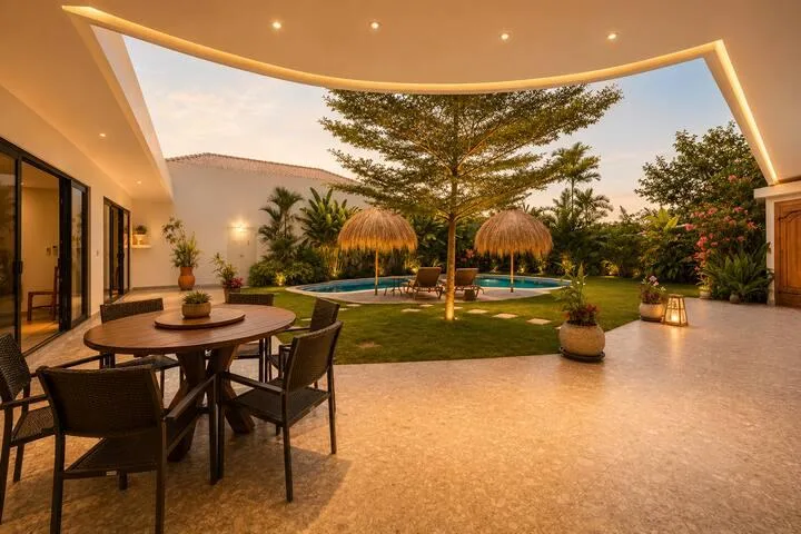 Monthly Luxury 4 Bedroom Rental Villa in Canggu Bali
