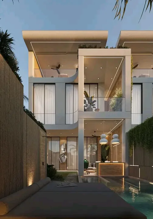 Leasehold 3 Bedroom Tropical Ocean View Villa for Sale in Seseh Bali