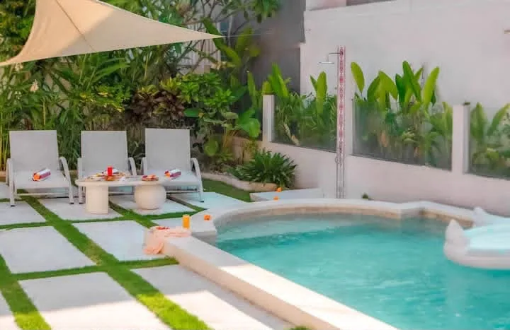 Monthly 3 Bedroom Rental Villa with Private Pool in Canggu Bali